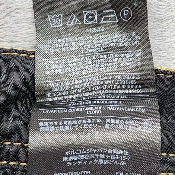 Volcom Shorts Mens 32 Tan Flat Front Chino Bermuda Casual Skater Preppy Summer - Picture 8 of 14